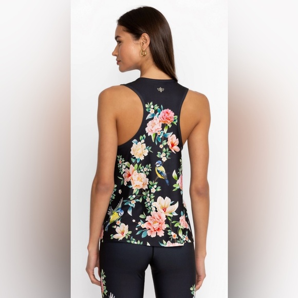 Johnny Was The Birdie High Neck Active Swing Tank Top Boho Chic Size M NWT - Picture 2 of 7